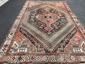 Qashghi Hand Kntted Persian Rug, 5feet 4 Inch By 8 Feet 4 Inch