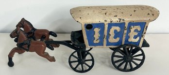 Vintage Horse Drawn Ice Wagon