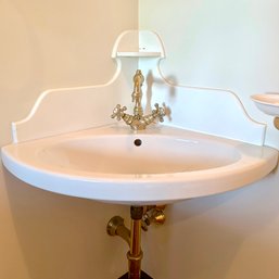 A Corner Sink - Harrington  Brass  Faucet - Primary Bath B