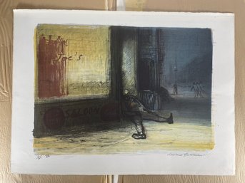 Luciano Guarnieri  Lithograph 3/100  - Large - 20'x 28'' Inches - New York