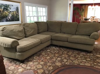 Wonderful Moss Colored Sectional Sofa