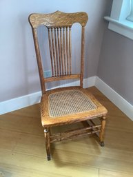 Caned Wooden Rocking Chair