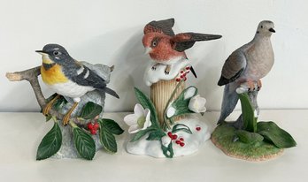 Lot Of 3 Porcelain Lenox Birds