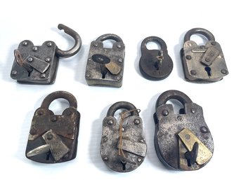 Antique Padlocks With Keys (7)