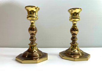 Baldwin Solid Brass Candlestick Holders