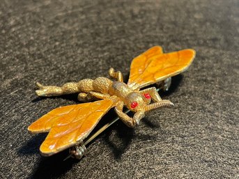 Florenza Dragonfly Pin - Fine Costume Jewelry