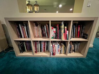 Wooden Bookcase W/ Books