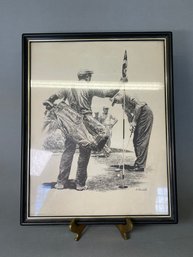 Anthony Ravielli Framed Golf Print