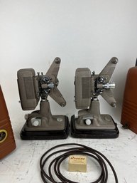 Two Vintage Revere Film Projectors 2 With Cases