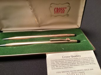 Cross  Pen And Pencil Set Boxed Retirement Gift UTC