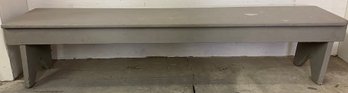 Gray Painted Boot Jack Leg Bench