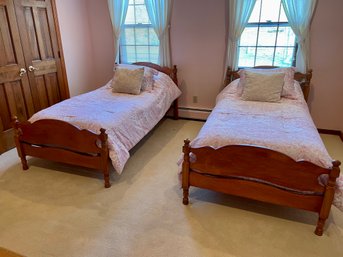 Pair Of Twin Beds With Optional Mattresses