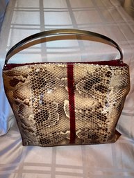 Authentic Fendi Python Handbag
