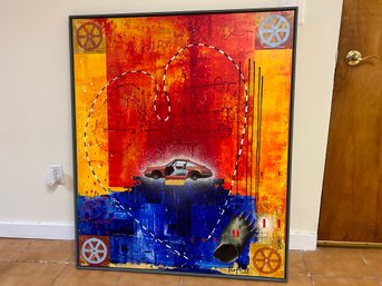 Signed Porsche Luxury Car Painting Piotr 97