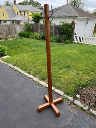 Wooden Standing Coat Tree