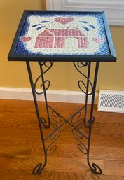 Tile Top Plant Stand