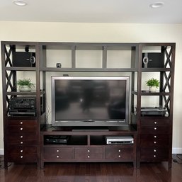 A 104 Inch Wood Media Center