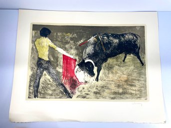 Jean Jansem (1920 - 2013),  'A Mort'  Lithography Signed Jean Jansem '  Lithograph #139/140