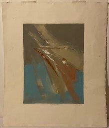 Richard Hall Signed, Abstract Sparks #6, 1/1 Litho ?