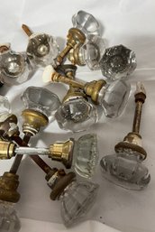 Lot Of Vintage Doorknobs 4 Sets Plus 10 Singles