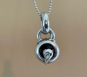 Sterling Silver Pendant Necklace, Made In Italy