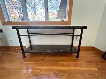 Black Marble Console Table