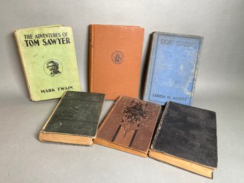 Antique Books Including Tom Sawyer