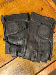 Harley Davidson Fingerless Leather Gloves -xL