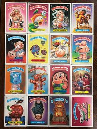 1986 Garbage Pail Kids Sticker Card Lot  All 16 Cards In Picture Are Included In This Lot.  Excel. Cond. Cards