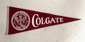 Vintage Colgate Felt Pennant