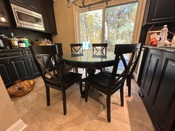 Black Kitchen Table Set With 6 Chairs