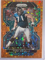 2021 Panini Prizm Tony Boselli Orange Disco Prizm Card #20