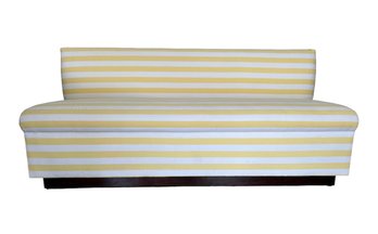 Simply Special Custom Yellow Stripe Banquet Bench