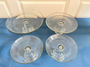 Collection Of Glass Cake Plates (4)