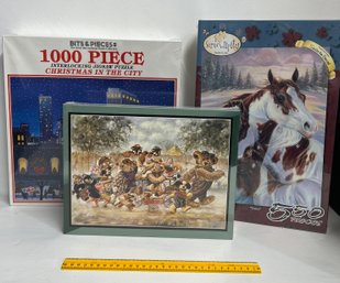 Lot Of 3 Brand New Puzzles