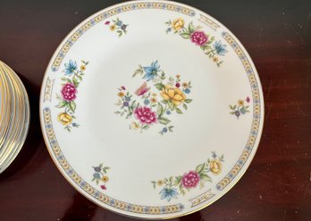 Liling Fine China Dinner Plates And Shallow Soup Bowls