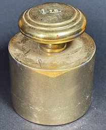 Antique Solid Brass One Pount Weight