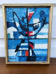 Mid Century Abstract Oil - Signed