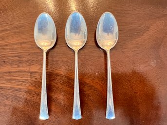 Three Gorham Sterling Silver Spoons Pat 1938