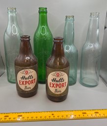 Lot Of 6 Vintage Beer Bottles Including New Haven CT