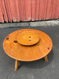 Coffee Table With Lazy Susan