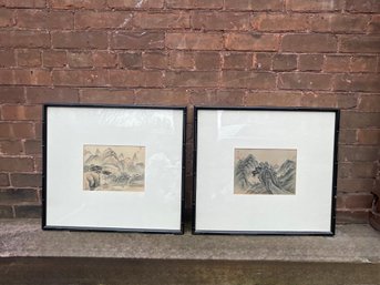 A Pair Of Framed Asian Prints