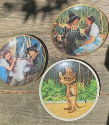 Trio Of Wizard Of Oz Collector Plates