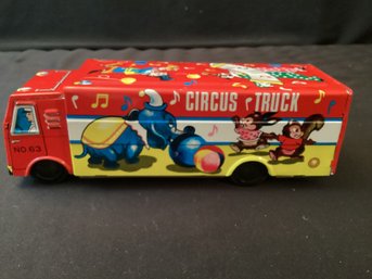 NOS Circus Truck Toy Made In Japan