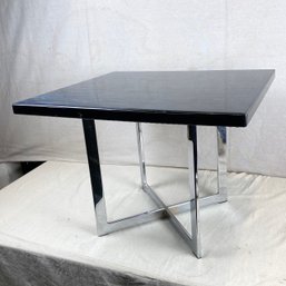 Resin Top Chrome Base Table