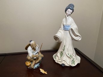 2 Pc. Asian Statues