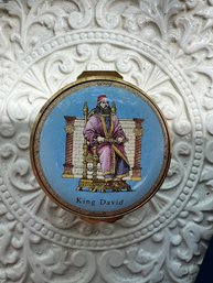 Halcyon Fine English Trinket Box 'KING DAVID', Excellent Condition