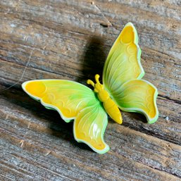 Vintage Enamel Butterfly Brooch