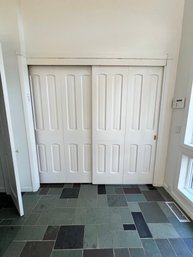 Sliding Raised Panel Doors, Set Of 2,