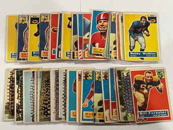 1955 Topps Football Card Lot.   35 Cards In Total